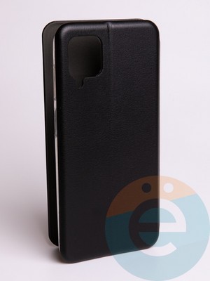 Чехол книжка боковой Fashion Case для Samsung Galaxy A12 черный - фото 57709