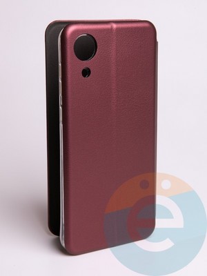 Чехол книжка боковой Fashion Case для Samsung Galaxy A03 Core бордовый - фото 57720