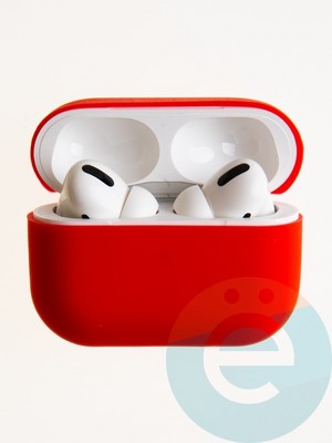 Чехол силиконовый для наушников Apple AirPods Pro 2 ультра-тонкий Red - фото 58217