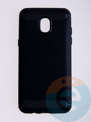 Накладка силиконовая Carbon 360 на Samsung J3 2018 синяя - фото 58356