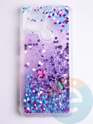 Накладка Переливашка на Xiaomi Redmi A1 Plus/A2 Plus бабочки - фото 58555