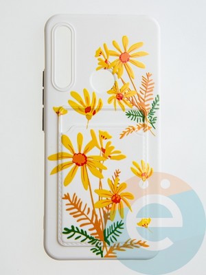 Накладка силиконовая Summer с кардхолдером для Huawei P Smart Z/Honor 9X бежевая - фото 59006