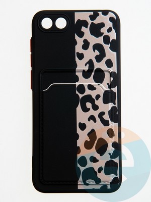 Накладка силиконовая Summer с кардхолдером для Huawei Y5 2018/Honor 7A розовая - фото 59024