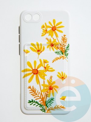 Накладка силиконовая Summer с кардхолдером для Huawei Y6 2019/Honor 8A зеленая - фото 59033