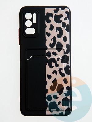 Накладка силиконовая Summer с кардхолдером для Poco M3 Pro/Redmi Note 10 5G черная - фото 59055