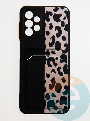 Накладка силиконовая Summer с кардхолдером для Samsung Galaxy A13 4G зеленая - фото 59180