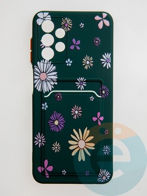 Накладка силиконовая Summer с кардхолдером для Samsung Galaxy A13 4G черная - фото 59185