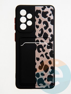 Накладка силиконовая Summer с кардхолдером для Samsung Galaxy A33 черная - фото 59221