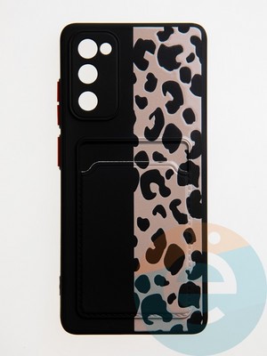 Накладка силиконовая Summer с кардхолдером для Samsung Galaxy S20FE черная - фото 59274