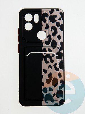 Накладка силиконовая Summer с кардхолдером для Xiaomi Redmi A1 Plus/A2 Plus черная - фото 59377