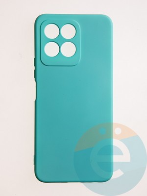 Накладка Silicone Cover (без логотипа, с защитой камеры) для Huawei Honor X6 бирюзовая - фото 60633