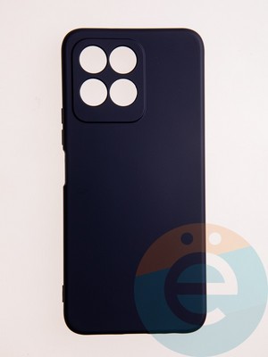 Накладка Silicone Cover (без логотипа, с защитой камеры) для Huawei Honor X6 синяя - фото 60657
