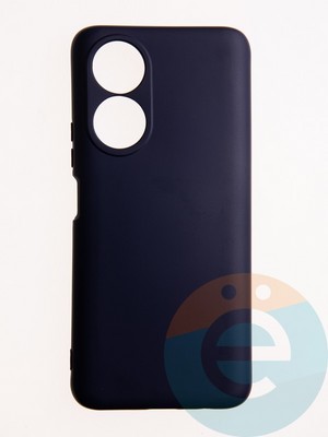 Накладка Silicone Cover (без логотипа, с защитой камеры) для Huawei Honor X7 синяя - фото 60693