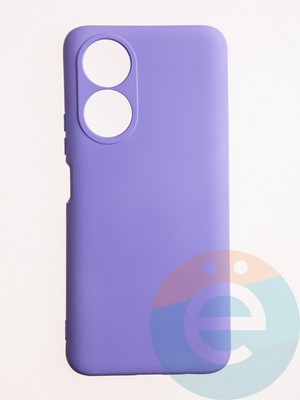 Накладка Silicone Cover (без логотипа, с защитой камеры) для Huawei Honor X7 сиреневая - фото 60697