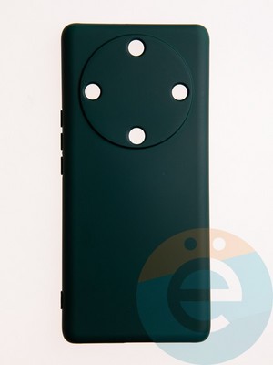 Накладка Silicone Cover (без логотипа, с защитой камеры) для Huawei Honor X9A зеленая - фото 60745