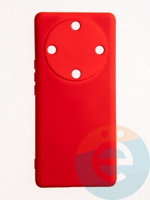 Накладка Silicone Cover (без логотипа, с защитой камеры) для Huawei Honor X9A красная - фото 60749