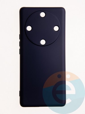 Накладка Silicone Cover (без логотипа, с защитой камеры) для Huawei Honor X9A синяя - фото 60765