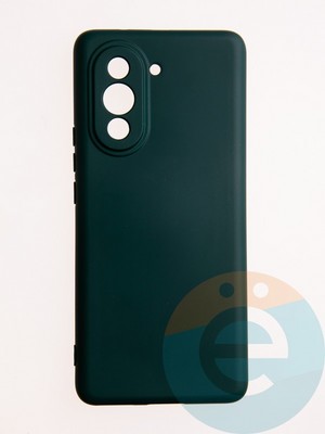 Накладка Silicone Cover (без логотипа, с защитой камеры) для Huawei Nova 10 Pro зеленая - фото 60781