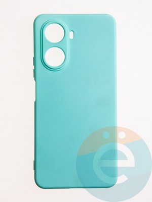 Накладка Silicone Cover (без логотипа, с защитой камеры) для Huawei Nova 10SE бирюзовая - фото 60813