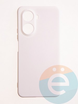 Накладка Silicone Cover (без логотипа, с защитой камеры) для Huawei Nova 10SE молочная - фото 60825