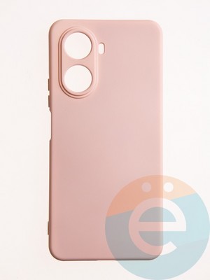 Накладка Silicone Cover (без логотипа, с защитой камеры) для Huawei Nova 10SE пудровая - фото 60829