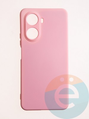 Накладка Silicone Cover (без логотипа, с защитой камеры) для Huawei Nova 10SE розовая - фото 60833
