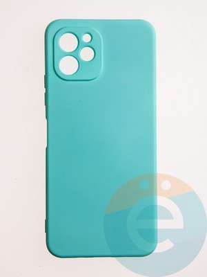 Накладка Silicone Cover (без логотипа, с защитой камеры) для Huawei Nova Y61 бирюзовая - фото 60849