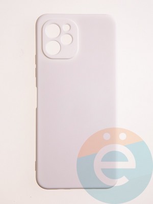 Накладка Silicone Cover (без логотипа, с защитой камеры) для Huawei Nova Y61 молочная - фото 60861