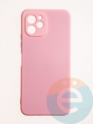 Накладка Silicone Cover (без логотипа, с защитой камеры) для Huawei Nova Y61 розовая - фото 60869