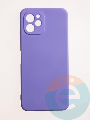 Накладка Silicone Cover (без логотипа, с защитой камеры) для Huawei Nova Y61 сиреневая - фото 60877