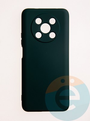 Накладка Silicone Cover (без логотипа, с защитой камеры) для Huawei Nova Y90 зеленая - фото 60889