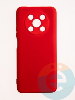 Накладка Silicone Cover (без логотипа, с защитой камеры) для Huawei Nova Y90 красная - фото 60893