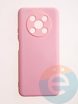 Накладка Silicone Cover (без логотипа, с защитой камеры) для Huawei Nova Y90 розовая - фото 60905