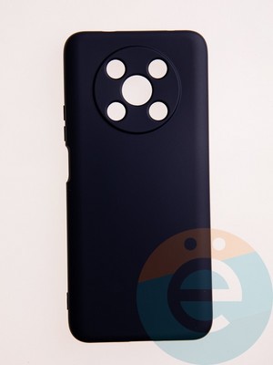 Накладка Silicone Cover (без логотипа, с защитой камеры) для Huawei Nova Y90 синяя - фото 60909
