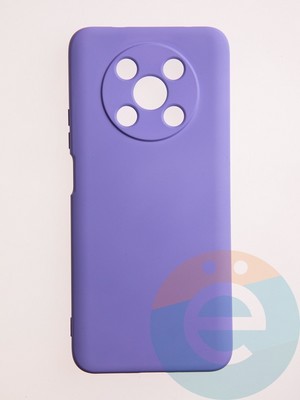 Накладка Silicone Cover (без логотипа, с защитой камеры) для Huawei Nova Y90 сиреневая - фото 60913