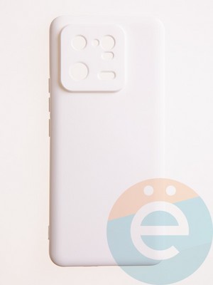 Накладка Silicone Cover (без логотипа, с защитой камеры) для Xiaomi Mi 13 Pro молочная - фото 61045