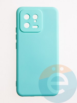 Накладка Silicone Cover (без логотипа, с защитой камеры) для Xiaomi Mi 13 бирюзовая - фото 61053