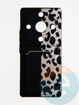 Накладка силиконовая Summer с кардхолдером для Huawei Honor X9A черная - фото 62113