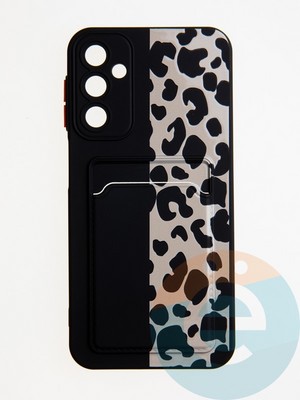 Накладка силиконовая Summer с кардхолдером для Samsung Galaxy A24 черная - фото 62238