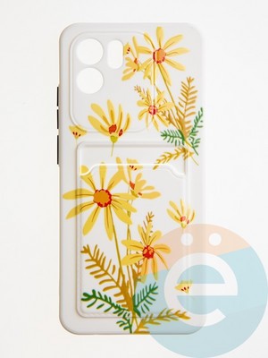 Накладка силиконовая Summer с кардхолдером для Xiaomi Redmi A1/A2 бежевая - фото 62259