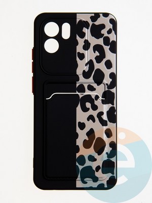 Накладка силиконовая Summer с кардхолдером для Xiaomi Redmi A1/A2 черная - фото 62298