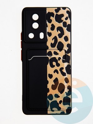 Накладка силиконовая Summer с кардхолдером для Xiaomi Mi 13 Lite черная - фото 62592