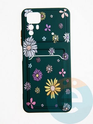 Накладка силиконовая Summer с кардхолдером для Xiaomi Redmi Note 12S зеленая - фото 62608