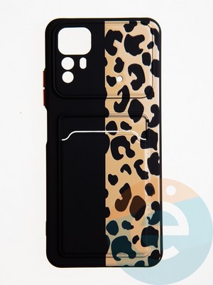 Накладка силиконовая Summer с кардхолдером для Xiaomi Redmi Note 12S черная - фото 62614