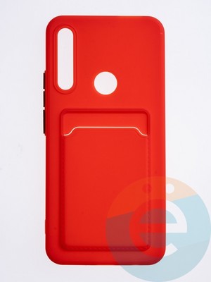 Накладка силиконовая Winter с кардхолдером для Huawei P Smart Z/Honor 9X красная - фото 63202