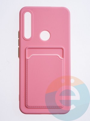 Накладка силиконовая Winter с кардхолдером для Huawei P Smart Z/Honor 9X розовая - фото 63206