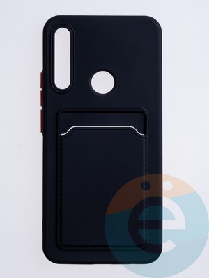 Накладка силиконовая Winter с кардхолдером для Huawei P Smart Z/Honor 9X черная - фото 63211