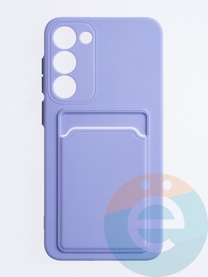 Накладка силиконовая Winter с кардхолдером для Samsung Galaxy S23 Plus сиреневая - фото 63610