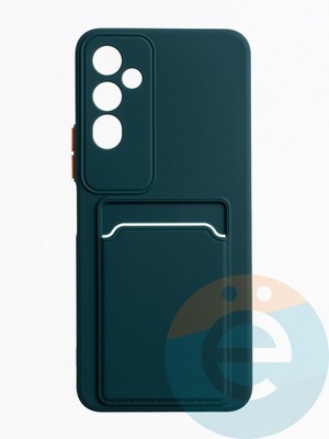 Накладка силиконовая Winter с кардхолдером для Tecno Pova 4 зеленая - фото 63644