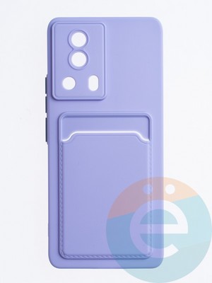 Накладка силиконовая Winter с кардхолдером для Xiaomi Mi 13 Lite сиреневая - фото 63753